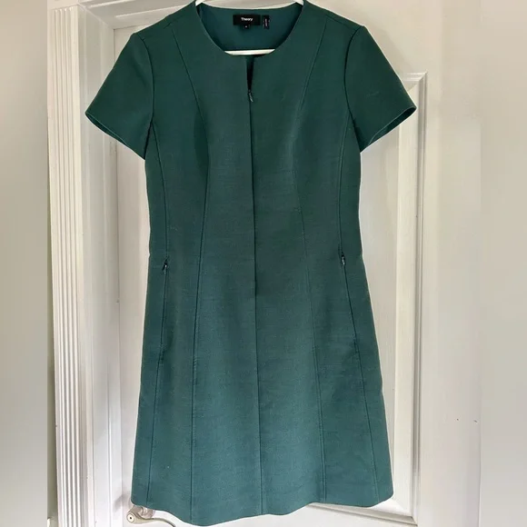 Theory | Dresses | Theory Brand Green Dress Size 4 Excellent Condition |  Poshmark